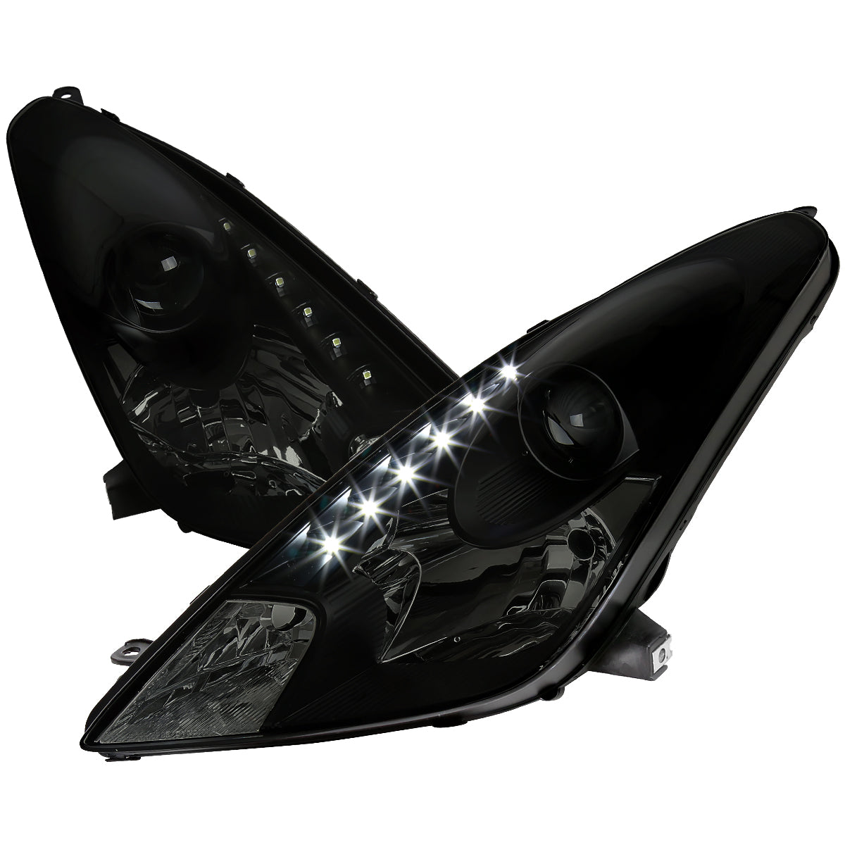 Spec-D 00-05 Celica Projector Headlights LED Black/Smoked Lens