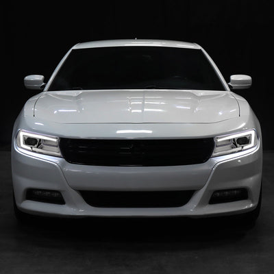 Spec-D 15-23 Dodge Charger Sequential Projector Headlights Chrome