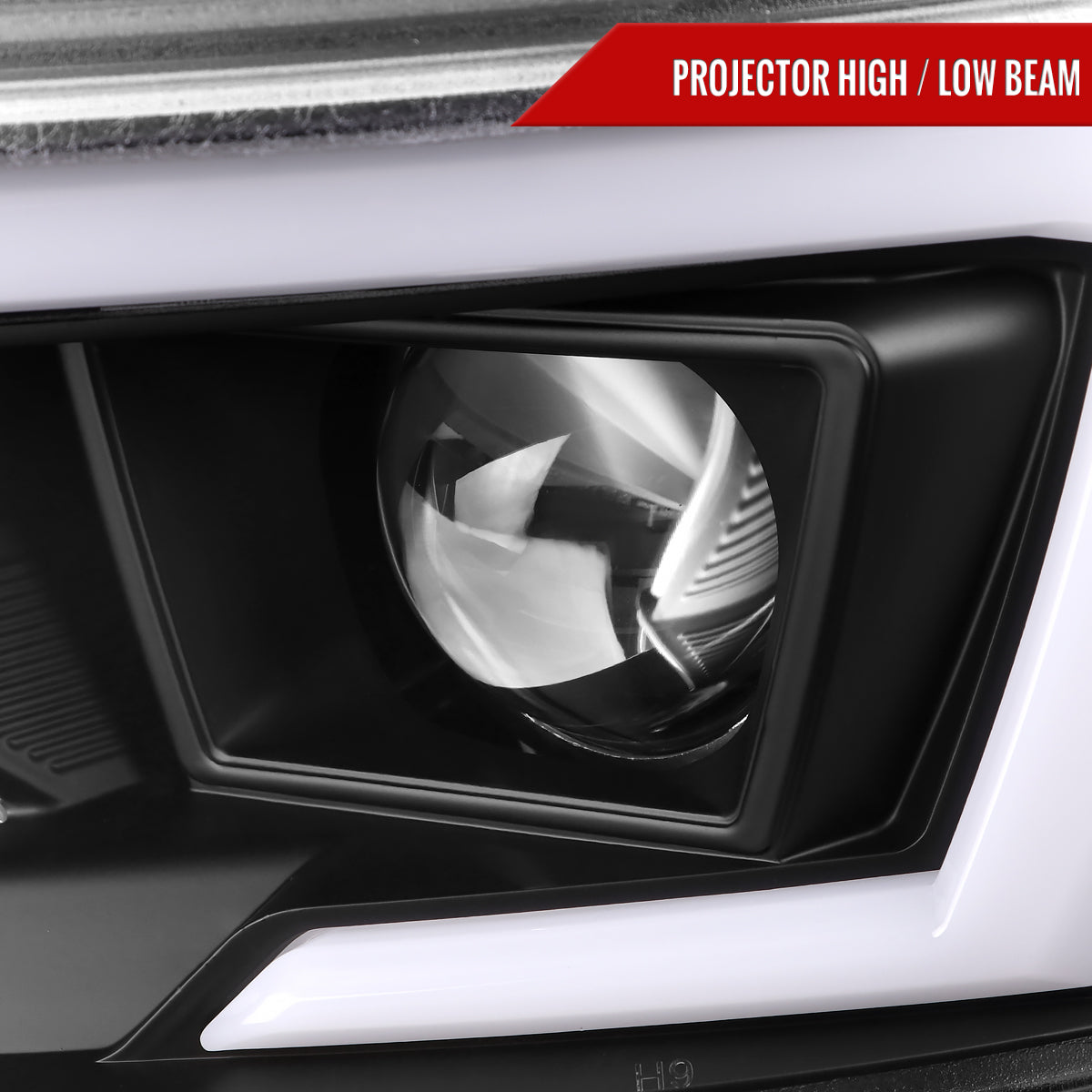 Spec-D 15-23 Dodge Charger Headlights LED Strip Sequential Black