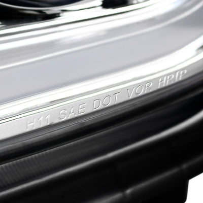 Spec-D 10-13 Chevy Camaro LED Bar Projector Headlights Chrome
