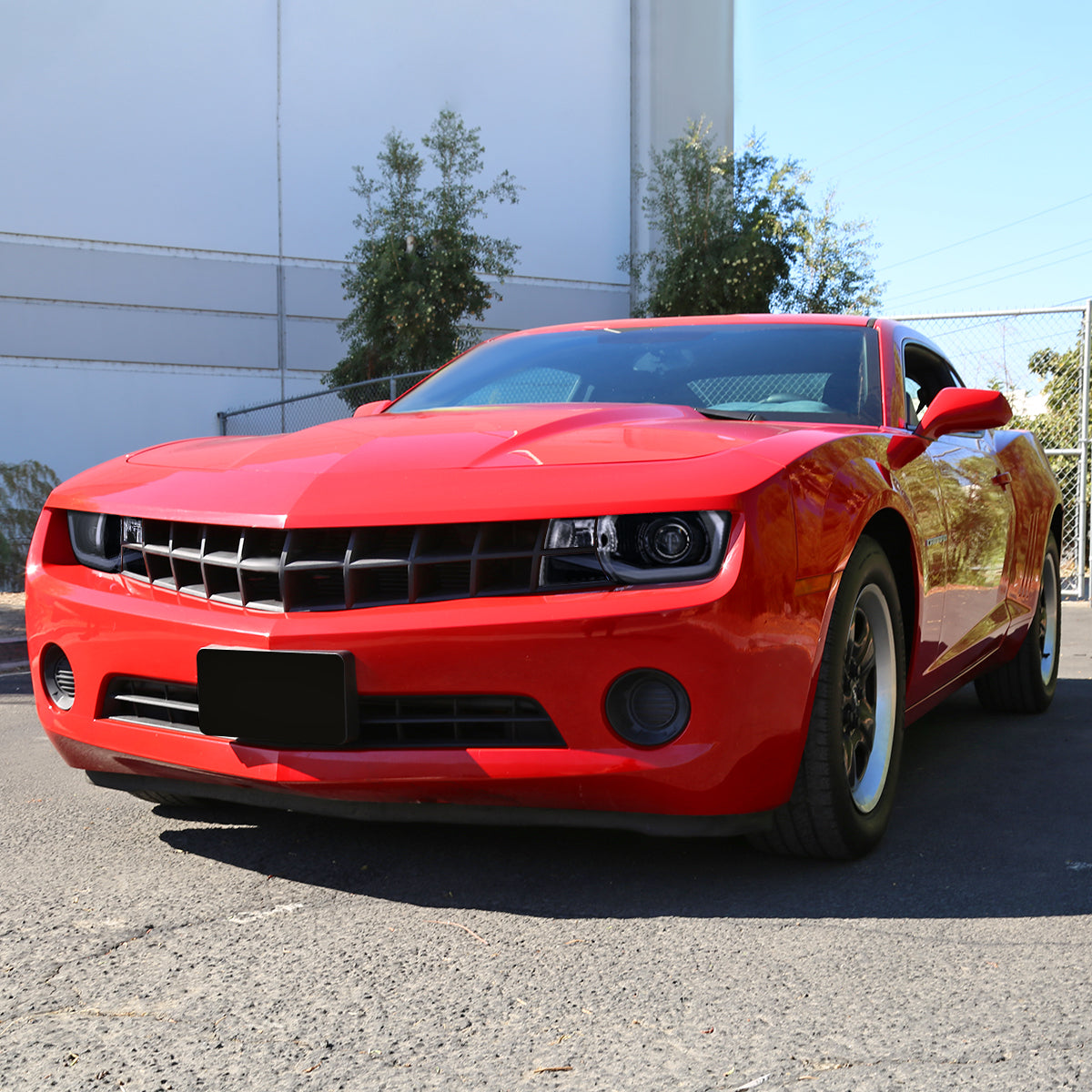 Spec-D 10-13 Chevy Camaro LED Bar Projector Headlights GL BlackSmoked