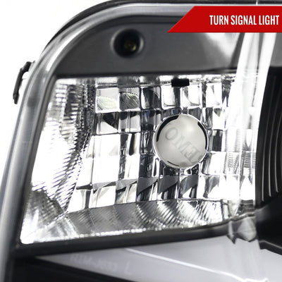 Spec-D 10-13 Chevy Camaro LED Bar Projector Headlights Black