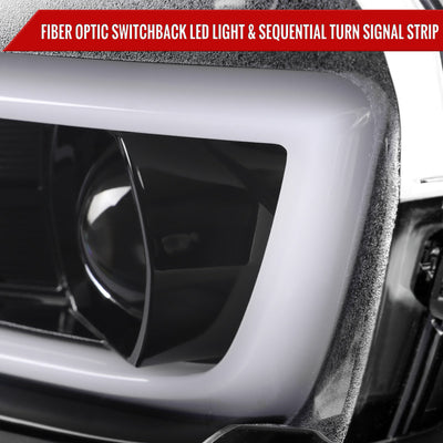 Spec-D 14-15 Chevy Camaro Sequential Headlights Jet Black