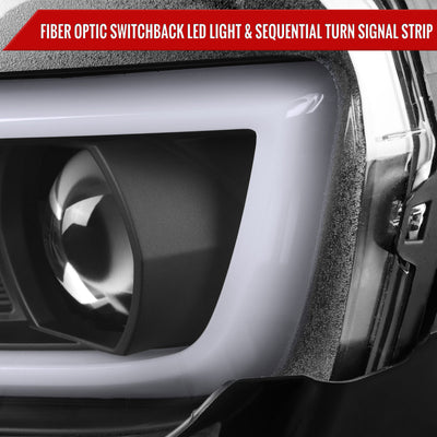 Spec-D 14-15 Chevy Camaro Sequential Headlights Matte Black