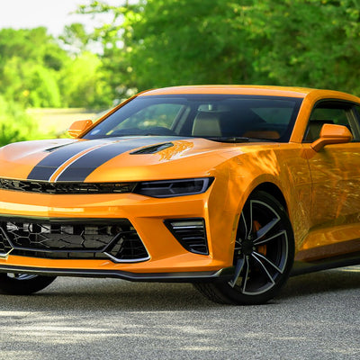 Spec-D 16-18 Chevy Camaro Sequential LED Headlights Chrome/Smoked