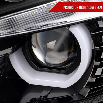Spec-D 12-15 BMW F30 3-Series 4DR Projector Headlights HID Type Black