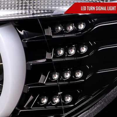 Spec-D 12-15 BMW F30 3-Series 4DR Projector Headlights HID Type Black