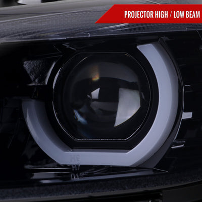 Spec-D 12-15 BMW F30 3-Series 4DR Pro Headlights HID GL Black/Smoked