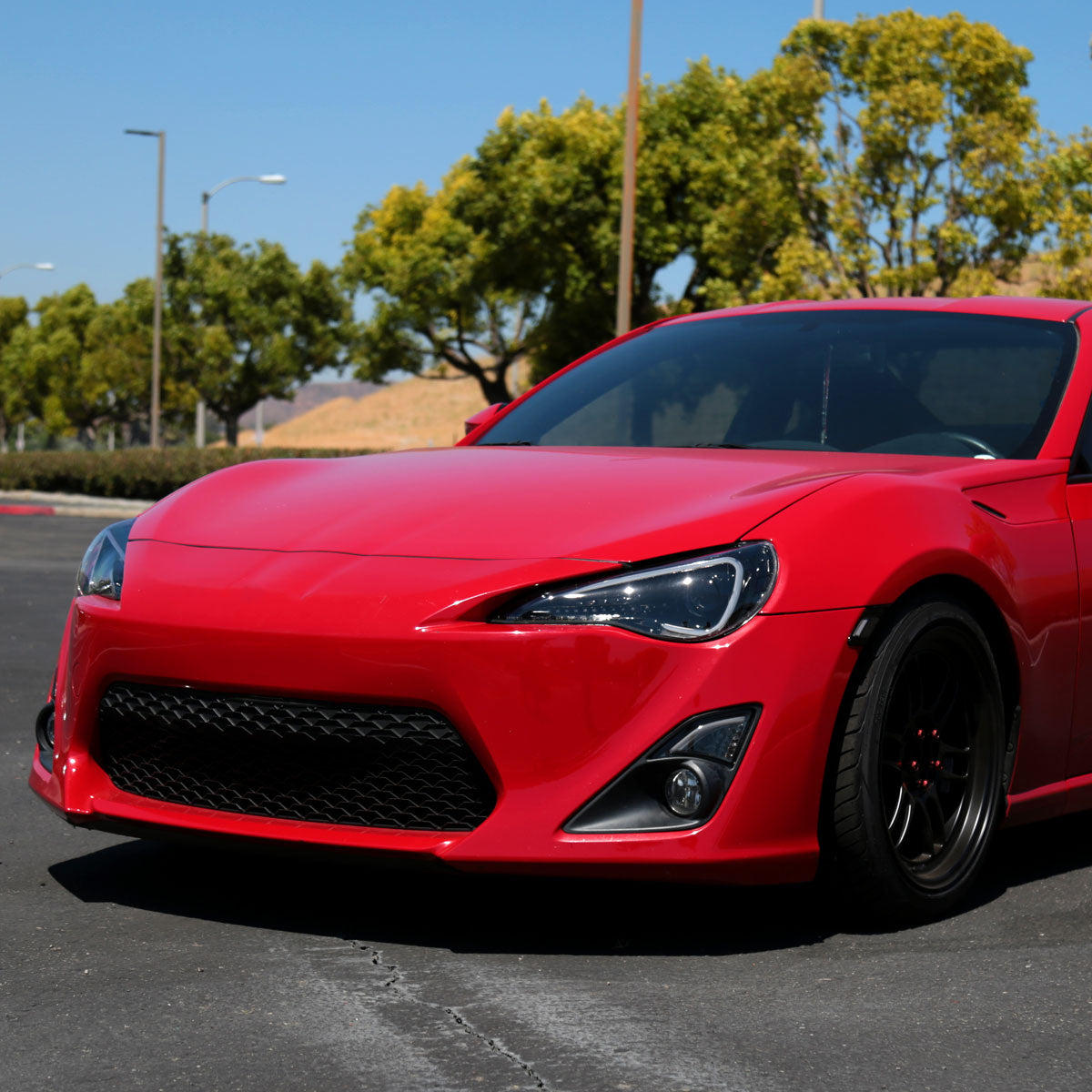Spec-D 12-17 Scion FRS/ 86 LED Bar Projector Headlights Black