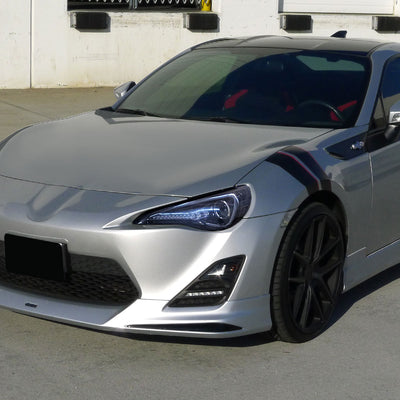 Spec-D 12-17 86/ Scion FRS Bar Projector Headlights GL Black/ Smoked