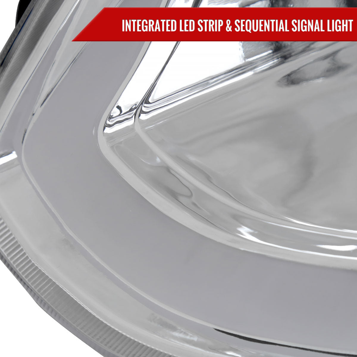 Spec-D 03-07 Infiniti G35 Coupe Headlights LED Bar Sequential Chrome