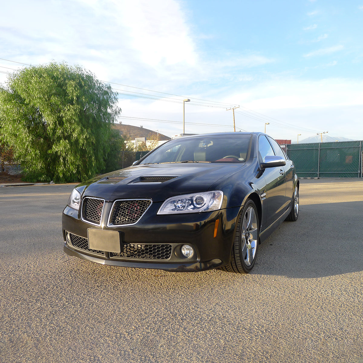 Spec-D 08-09 Pontiac G8 LED Bar Projector Headlights Chrome