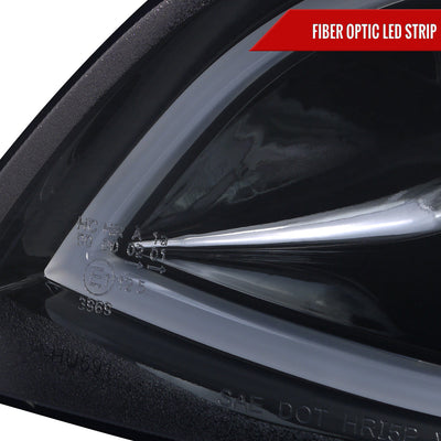 Spec-D 08-09 Pontiac G8 Projector Headlights LED Bar Black/Smoked