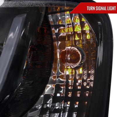 Spec-D 08-09 Pontiac G8 Projector Headlights LED Bar Black/Smoked