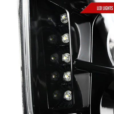 Spec-D 05-09 Ford Mustang Halo Projector Headlights Black