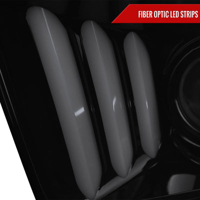 Spec-D 05-09 Ford Mustang LED Bar Projector Headlights Chrome/Smoked