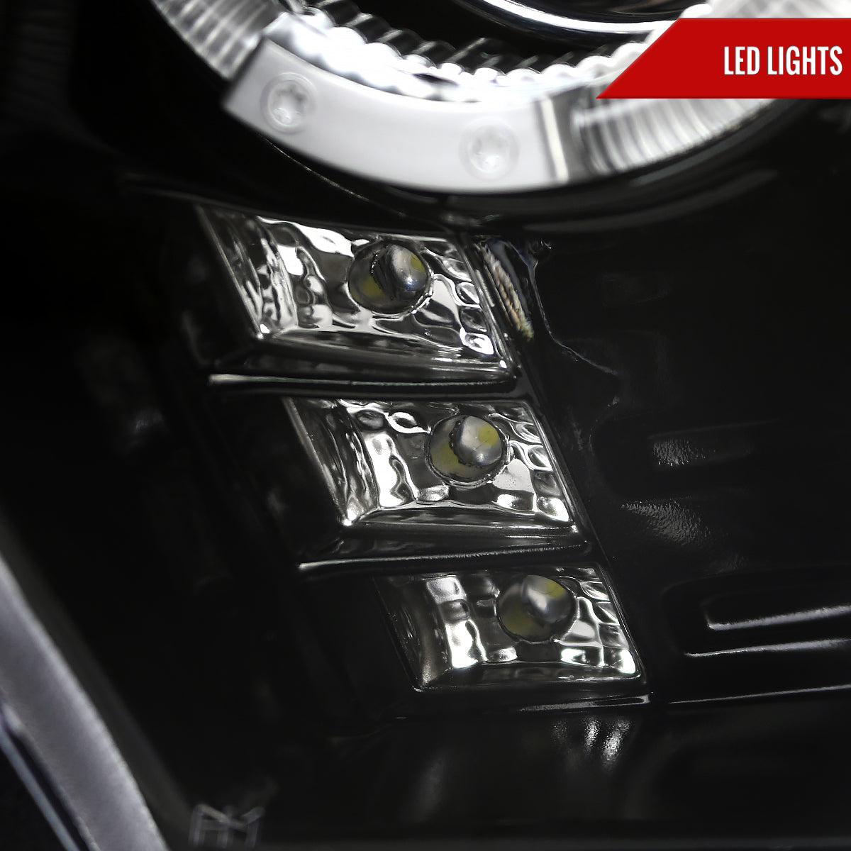 Spec-D 10-14 Ford Mustang Headlights Dual Projector Jet Black/Clear