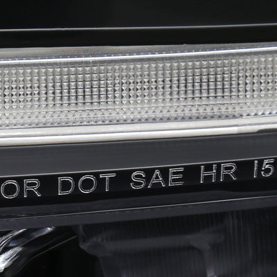 Spec-D 19-22 Ford Ranger SEQ LED Bar Projector Headlights Black
