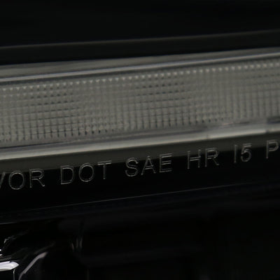 Spec-D 19-22 Ford Ranger SEQ LED Bar Projector Headlights Black/Smoked