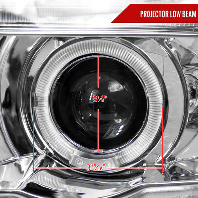 Spec-D 01-03 BMW E53 X5 Dual Halo Projector Headlights Chrome