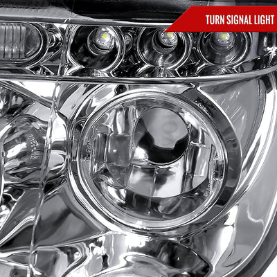 Spec-D 01-03 BMW E53 X5 Dual Halo Projector Headlights Chrome