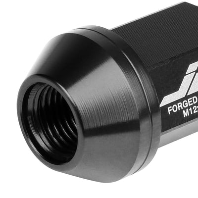 Universal Aluminum Close-End Lug Nuts - M12X1.25 35MM 20PCS Black