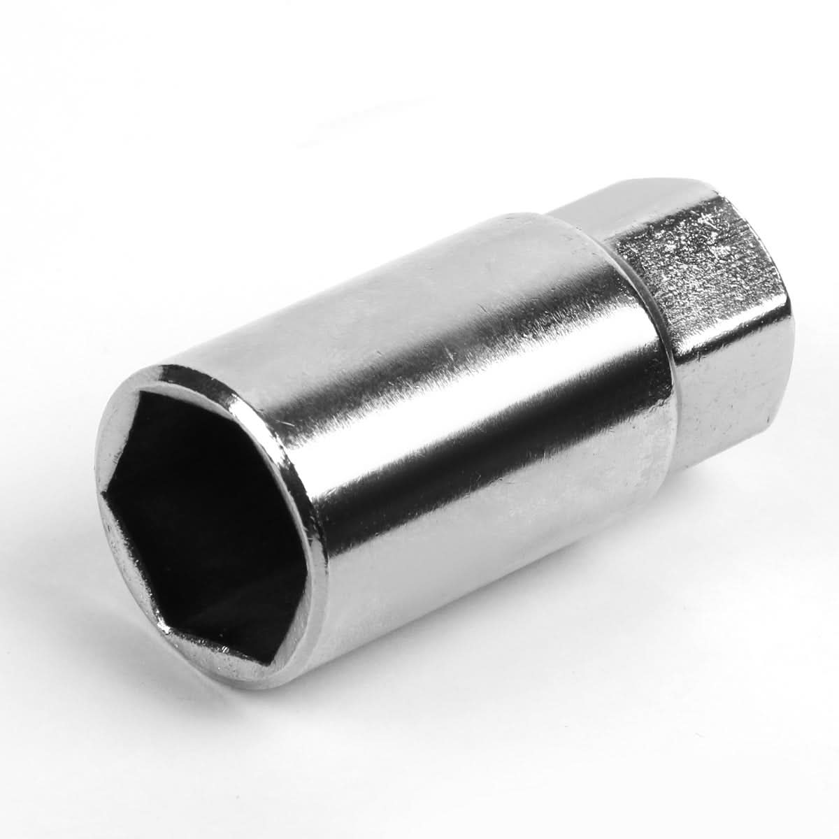 Aluminum Lug Nuts Open End 90mm M12x1.5 20pc Set with Adapter Blue