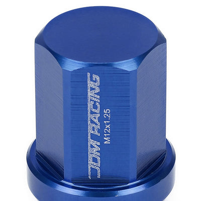 Acorn Style Aluminum Lug Nuts M12x1.25 20pc Set - Blue