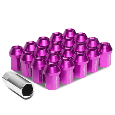 M12 x 1.5 Aluminum Acorn Lug Nuts 35mm Purple 20pc Set
