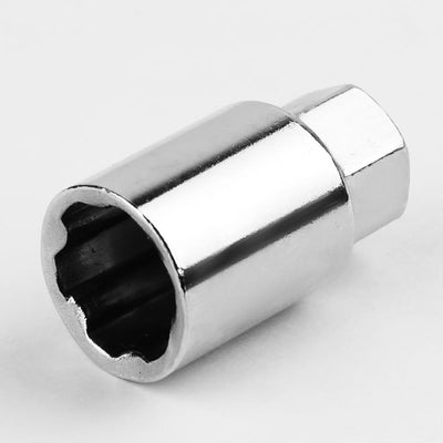 L40 Style Extended Lug Nuts M12x1.5 50mm Gun Metal 20pc w/ Locks Aluminum