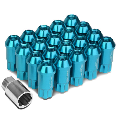 M12 x 1.5 Extended L40 Style Lug Nuts 20pc Set w/ Locks - Aluminum