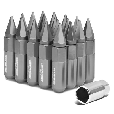 M12 x 1.5 60MM/90MM 400 Style Lug Nuts w/ Removable Spike 20pc Aluminum