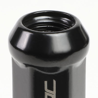 M14 x 1.5 Spike Lug Nuts 23mm OD 112mm Tall Black Steel 24 Pack