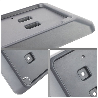 13-18 Jeep Wrangler Front License Plate Mounting Bracket - Black