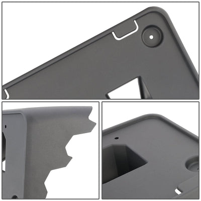 License Plate Mounting Bracket - Front - Black