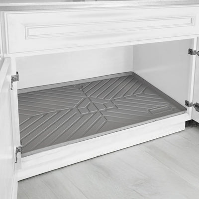 SMARTLINER HOME™ Under Sink Cabinet Kitchen Mats Compatible With Standard Kitchen Cabinets 22.5" x 28.5"