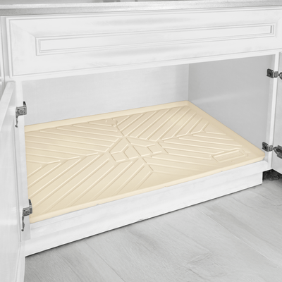 SMARTLINER HOME™ Under Sink Cabinet Bathroom Mats Compatible With Standard Bathroom Cabinets 19.5" x 34.5"
