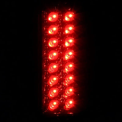 Spec-D 88-00 Chevy Silverado Sierra LED Tail Lights Black/Clear