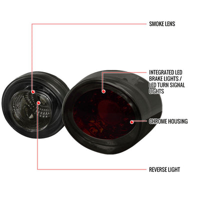 Spec-D 05-10 Chevrolet Cobalt LED Tail Lights Smoked 2Dr