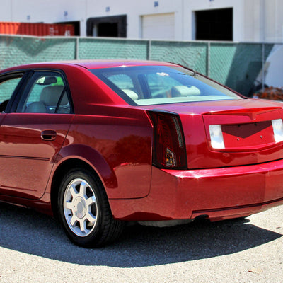 Spec-D 03-07 Cadillac CTS LED Tail Lights Chrome/Red Smoked