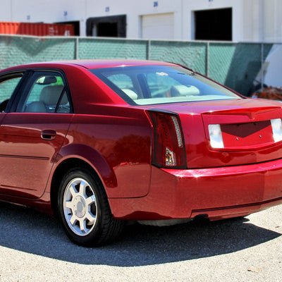 Spec-D 03-07 Cadillac CTS LED Tail Lights Chrome/Red Lens