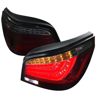 Spec-D 04-07 BMW E60 525i 530i 550i 545i LED Tail Lights Red Smoked