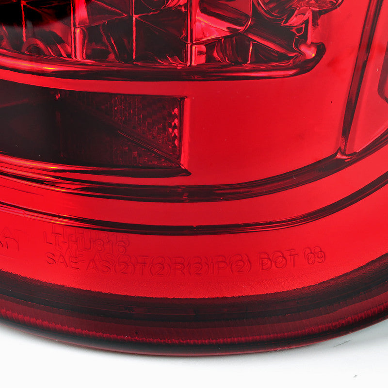 Spec-D 09-14 Ford F-150 LED Tail Lights Chrome/Red