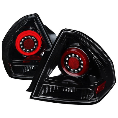 Spec-D 06-13 Chevrolet Impala LED Black Tail Lights Clear Lens