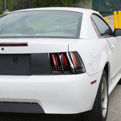 Spec-D 99-04 Ford Mustang SEQ LED Tail Light Jet Black