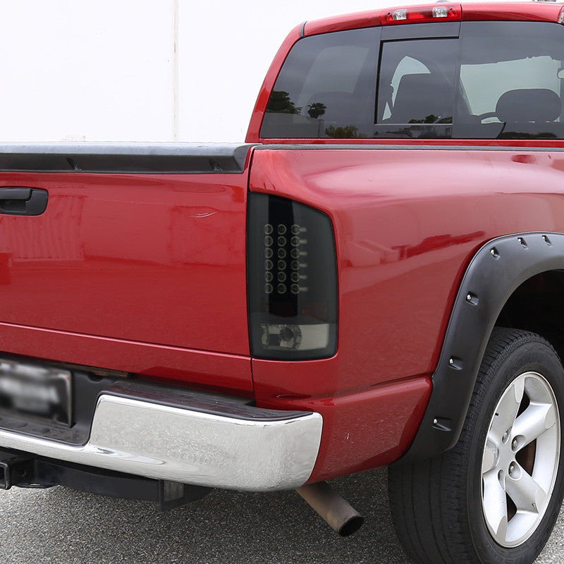 Spec-D 07-08 Dodge Ram LED Tail Lights Smoked Black Housing