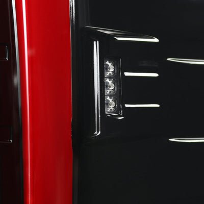 Spec-D 14-18 GMC Sierra Tail Lights LED Jet Black/Clear