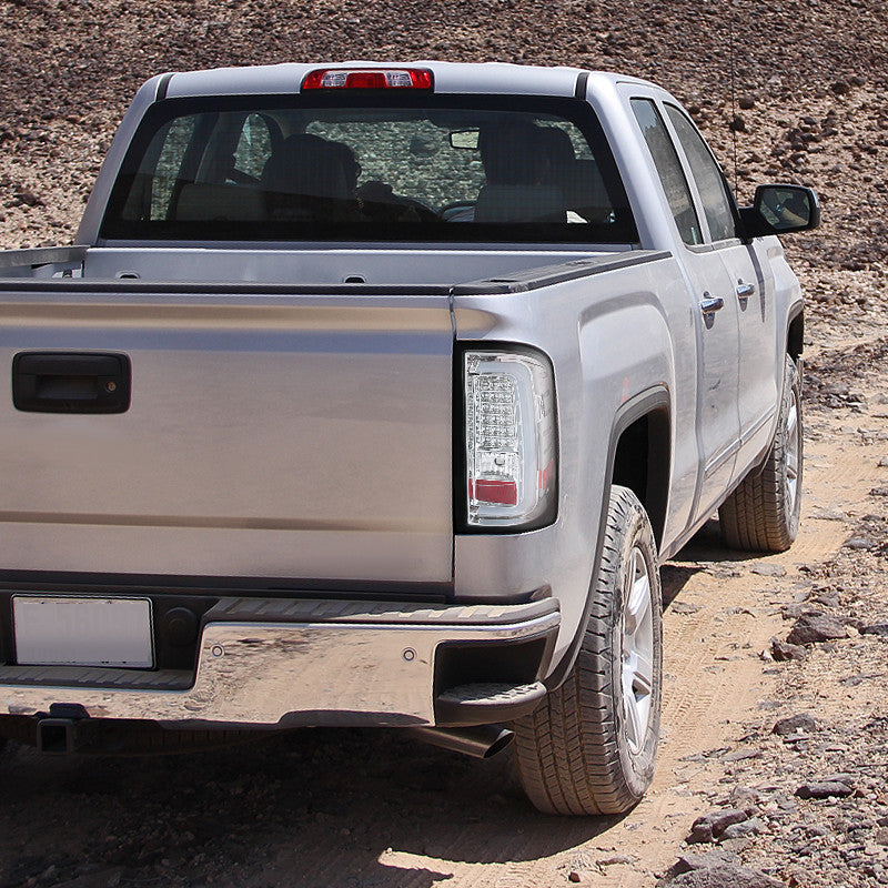 Spec-D 14-18 GMC Sierra 2500HD 3500HD LED Tail Lights Chrome