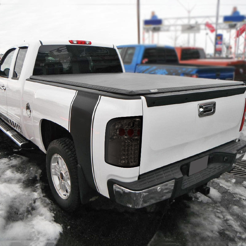Spec-D 07-14 Chevy Silverado LED Tail Lights Chrome/Smoked