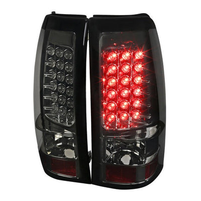 Spec-D 99-02 Silverado/99-06 Sierra Tail Lights LED Chrome/Smoked